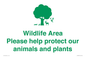 IV16905: Wildlife Area Please Help Protect our animals and plants