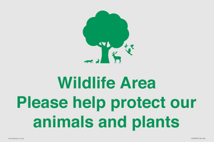 IV16905: Wildlife Area Please Help Protect our animals and plants