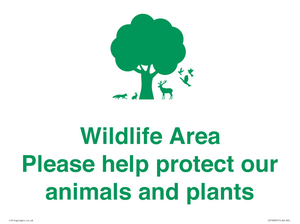IV16905: Wildlife Area Please Help Protect our animals and plants