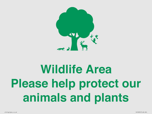 IV16905: Wildlife Area Please Help Protect our animals and plants