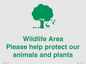 IV16905: Wildlife Area Please Help Protect our animals and plants