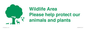 IV16905: Wildlife Area Please Help Protect our animals and plants