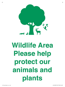IV16905: Wildlife Area Please Help Protect our animals and plants