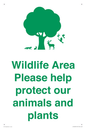 IV16905: Wildlife Area Please Help Protect our animals and plants