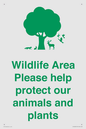 IV16905: Wildlife Area Please Help Protect our animals and plants