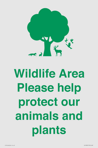 IV16905: Wildlife Area Please Help Protect our animals and plants