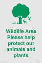 IV16905: Wildlife Area Please Help Protect our animals and plants