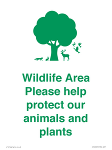 IV16905: Wildlife Area Please Help Protect our animals and plants