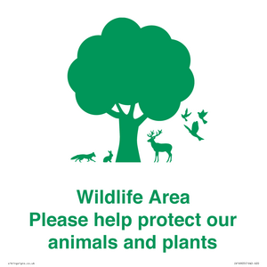 IV16905: Wildlife Area Please Help Protect our animals and plants