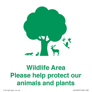 IV16905: Wildlife Area Please Help Protect our animals and plants