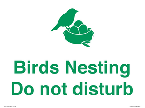 IV16913: Birds Nesting Do not disturb