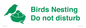 IV16913: Birds Nesting Do not disturb
