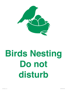 IV16913: Birds Nesting Do not disturb
