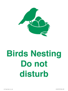 IV16913: Birds Nesting Do not disturb