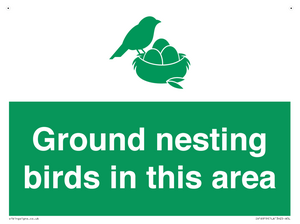 IV16919: Ground nesting birds in this area