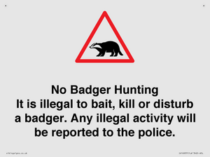 IV16937: No Badger Hunting It is illegal