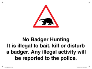IV16937: No Badger Hunting It is illegal