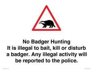 IV16937: No Badger Hunting It is illegal