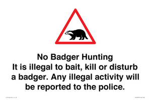 IV16937: No Badger Hunting It is illegal