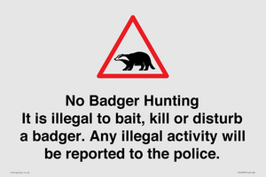 IV16937: No Badger Hunting It is illegal
