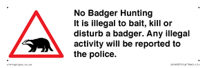 IV16937: No Badger Hunting It is illegal