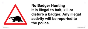 IV16937: No Badger Hunting It is illegal