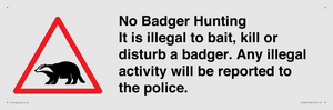 IV16937: No Badger Hunting It is illegal