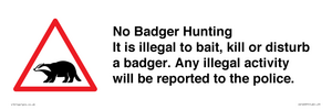 IV16937: No Badger Hunting It is illegal