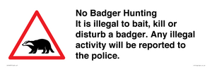 IV16937: No Badger Hunting It is illegal