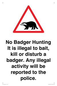 IV16937: No Badger Hunting It is illegal
