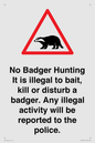 IV16937: No Badger Hunting It is illegal