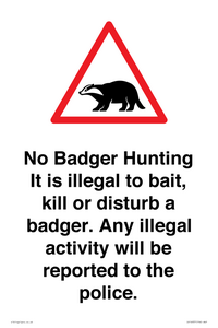 IV16937: No Badger Hunting It is illegal