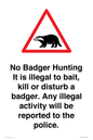 IV16937: No Badger Hunting It is illegal
