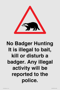 IV16937: No Badger Hunting It is illegal