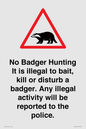 IV16937: No Badger Hunting It is illegal