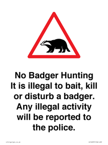 IV16937: No Badger Hunting It is illegal