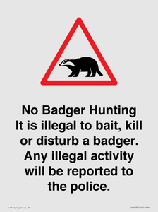 IV16937: No Badger Hunting It is illegal