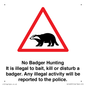 IV16937: No Badger Hunting It is illegal
