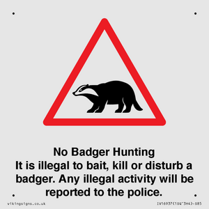 IV16937: No Badger Hunting It is illegal