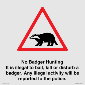 IV16937: No Badger Hunting It is illegal
