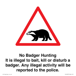 IV16937: No Badger Hunting It is illegal