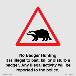 IV16937: No Badger Hunting It is illegal