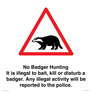 IV16937: No Badger Hunting It is illegal