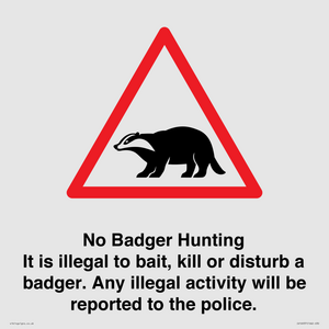 IV16937: No Badger Hunting It is illegal