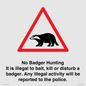IV16937: No Badger Hunting It is illegal