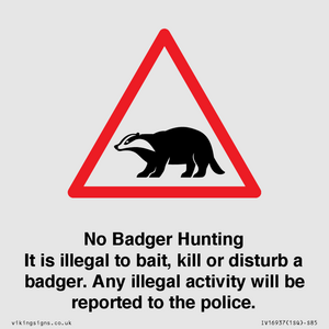 IV16937: No Badger Hunting It is illegal