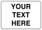 IV3004: Custom Information Sign with black border