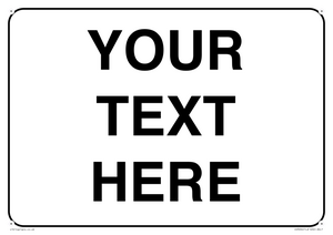 IV3004: Custom Information Sign with black border