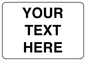 IV3004: Custom Information Sign with black border