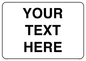 IV3004: Custom Information Sign with black border